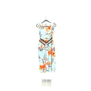 Floral Sleeveless Dress * Sampler …Blue and Orange